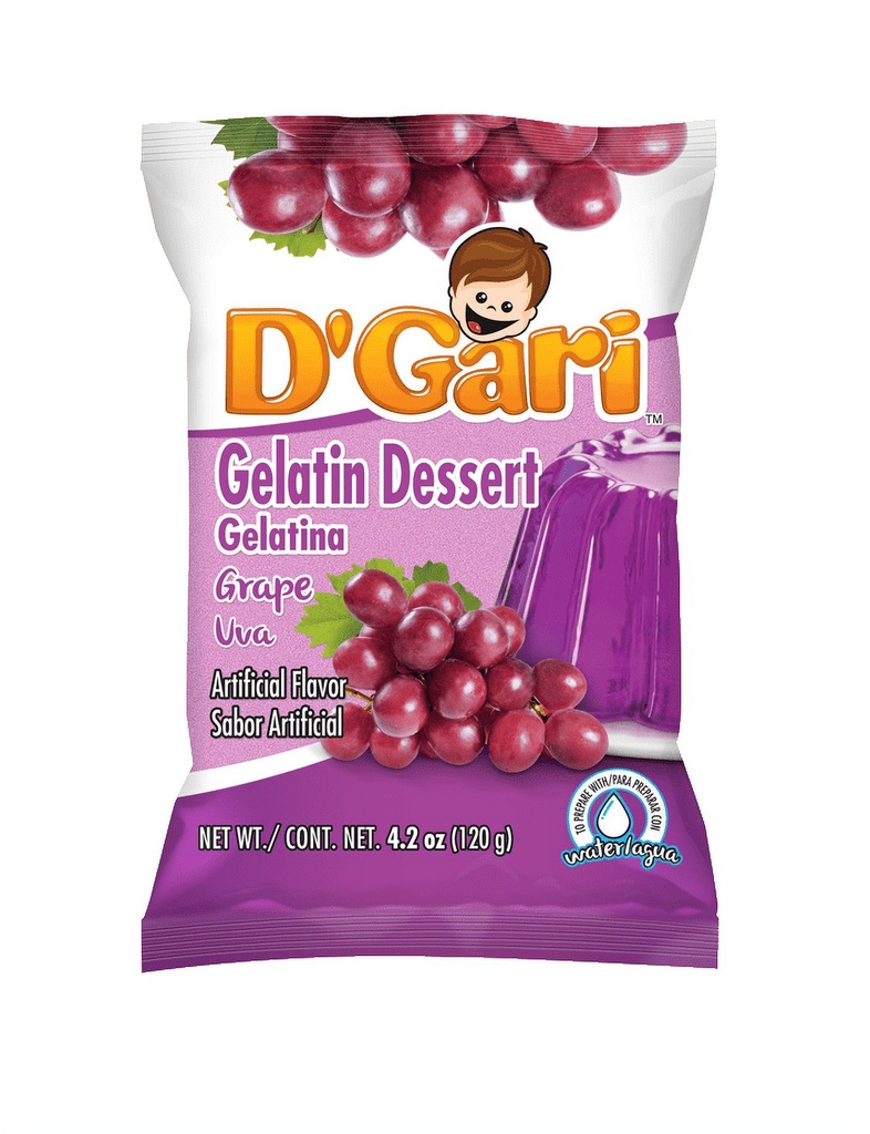 D'Gari Gelatin Dessert, Grape