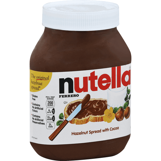 Nutella Hazelnut Spread, Perfect Topping, 33.5 Oz Jar
