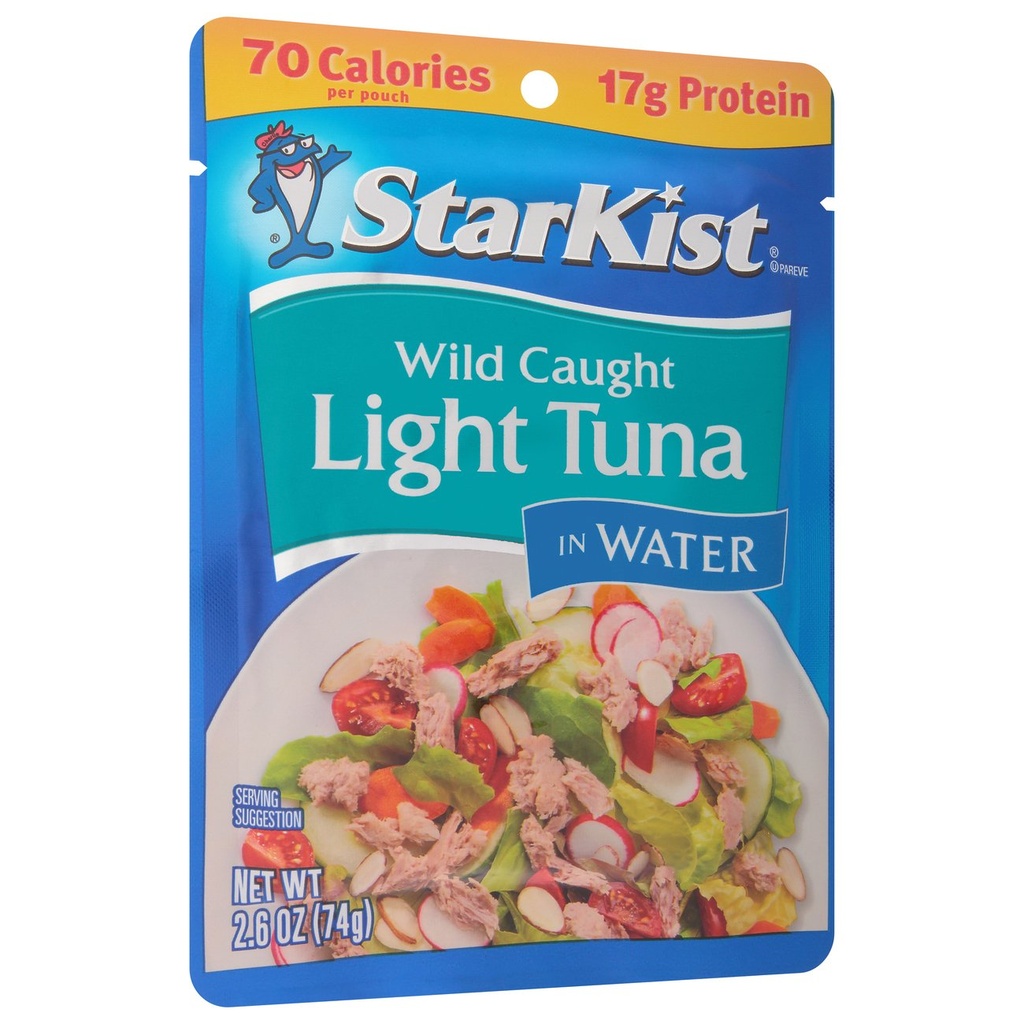 StarKist Wild Caught Light Tuna In Water Pouch, 2.6 Oz