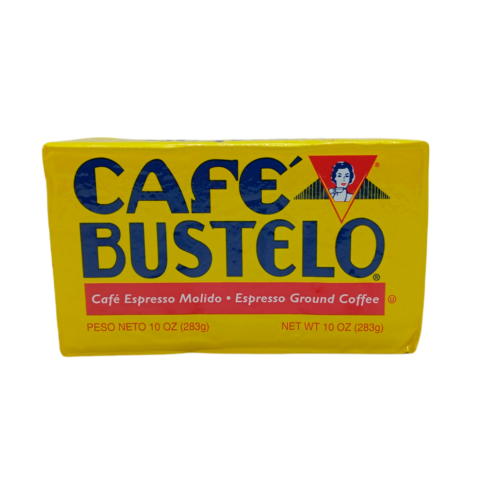 Cafe Bustelo Café Espresso Style Dark Roast Ground Coffee, Vacuum-Packed 10 Oz. Brick