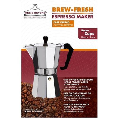 Wee's Beyond Cafetera WEEB1170_15863573, Capacidad De 12 Tazas, En Aluminio