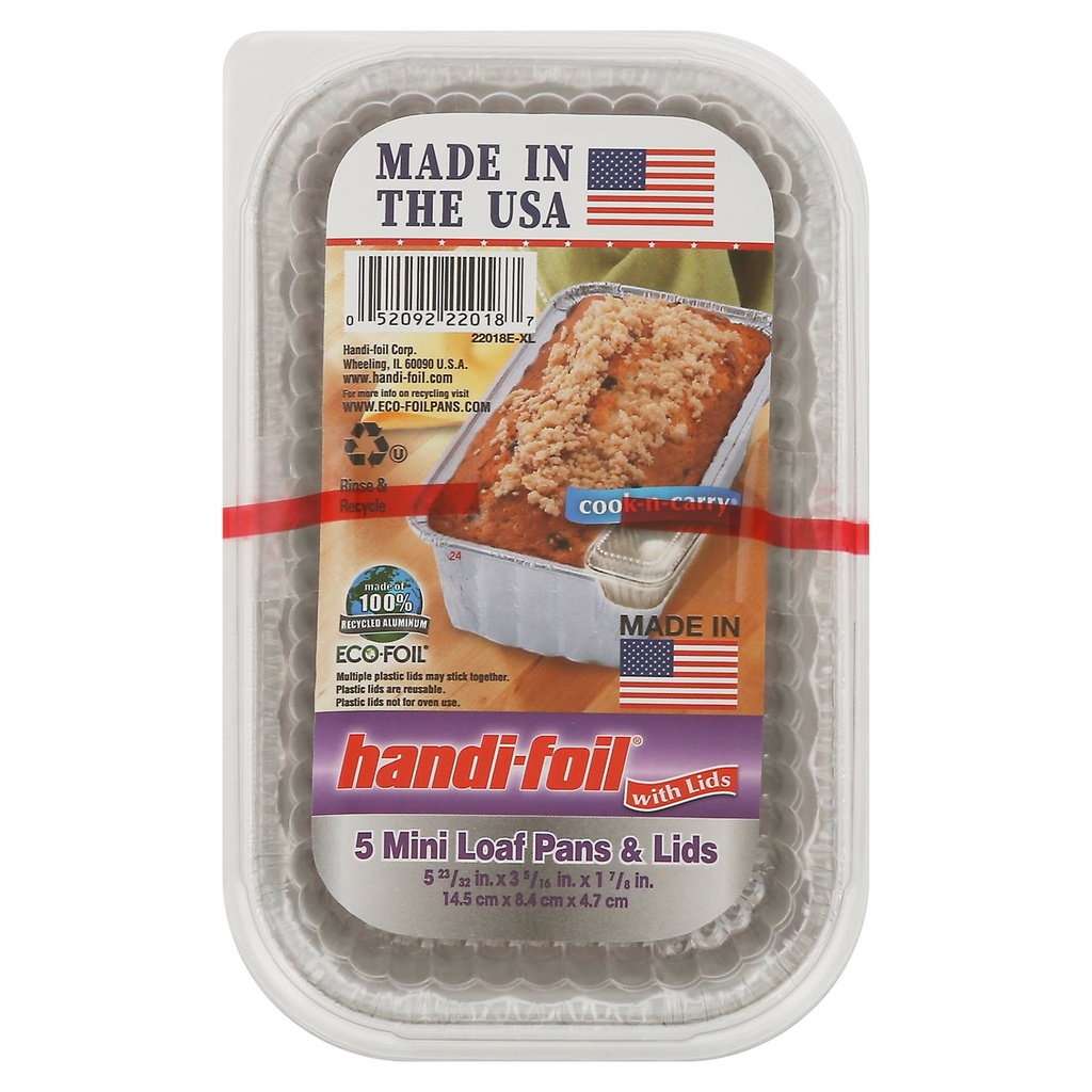 Handi-Foil Loaf Pans & Lids - Ultimates Mini