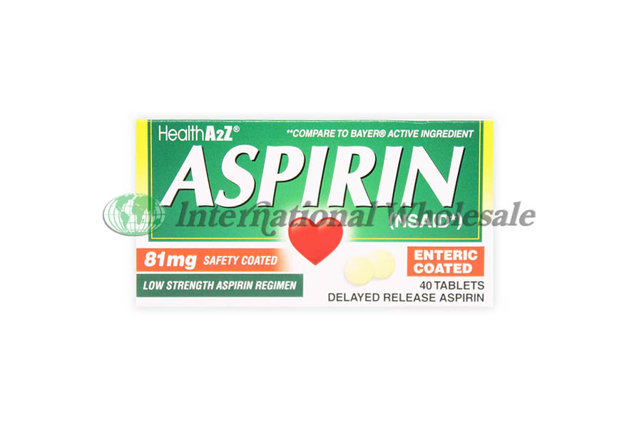 HealthA2Z A2 Aspirin, 81 Mg, Enteric Coated, Tablets