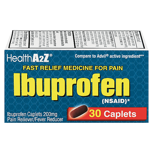 HealthA2Z A2 Ibuprofen, 200 Mg, Caplets