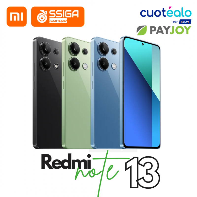 Xiaomi Redmi Note 13 6.67" Dual Sim, 128GB, 6GB RAM, Verde