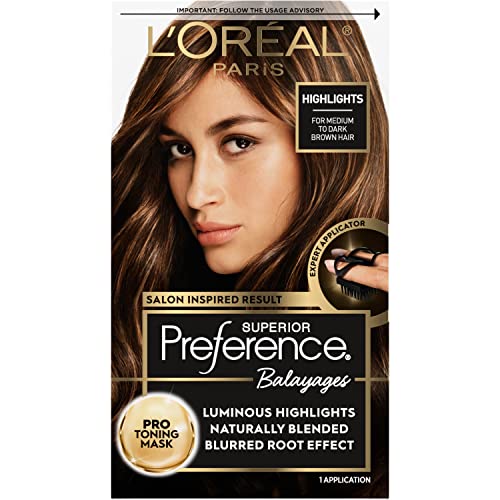 L'oréal Paris Superior Preference Balayage Highlighting Kit Permanent Hair Color 1.0 Piece BROWN