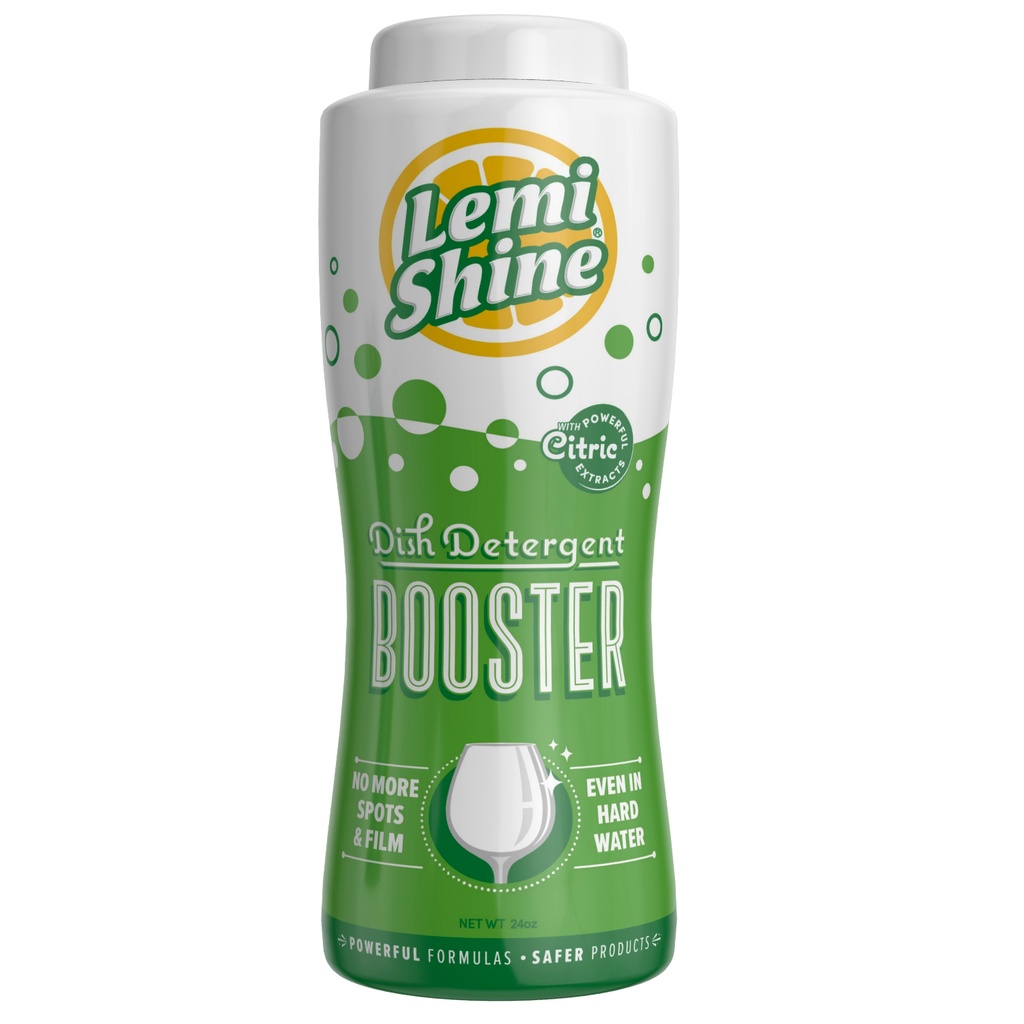 Lemi Shine, Dish Detergent Booster, 24 Oz (680 G)