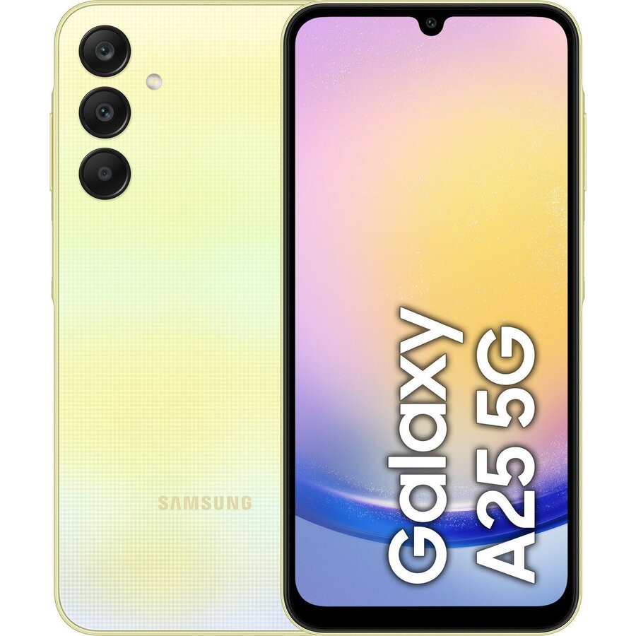 Telefon Mobil Samsung Galaxy A25 5G, Dual SIM, 128GB, 6GB RAM, 5G, Galben