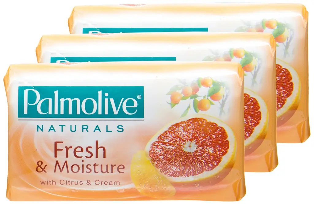 PALMOLIVE "Naturals" Scented Moisturizing Bath Soap Bars 80g (2.8 OZ) 1 X 3-Pack