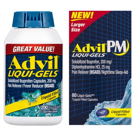 Advil Pain Reliever/Fever Reducer Liquid Filled Capsules, 200mg - 200 Ct