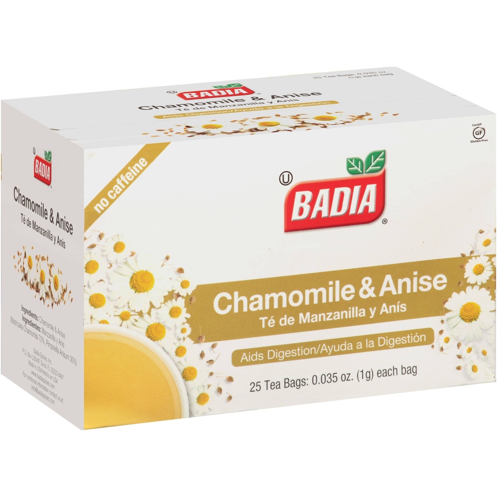 Badia Te De Manzanilla Y Anis (Chamomile&Anise Tea Bags), 25 Ct | CVS new