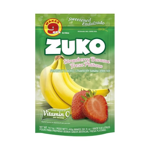 Zuko Strawberry Banana Drink Mix