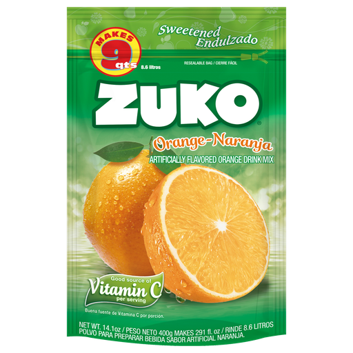 Zuko Orange Drink Mix