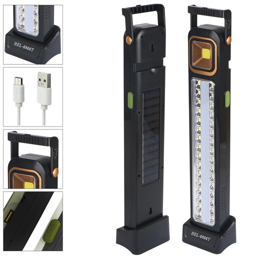 Polaxtor Solar Emergency LED Rechargeable Light RL-6866T