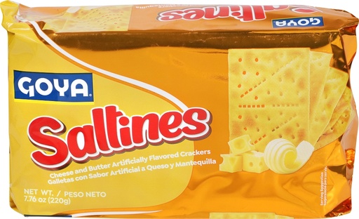 Goya Saltines Cheese And Butter Artificially Flavored Crackers