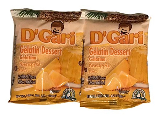 D'Gari Gelatin Dessert, Pineapple 4.2 Oz