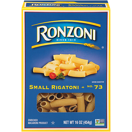 Ronzoni Small Rigatoni 16 Oz. Box