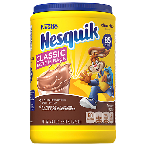 Nesquik Chocolate Flavor Powder 44.9 Oz Canister