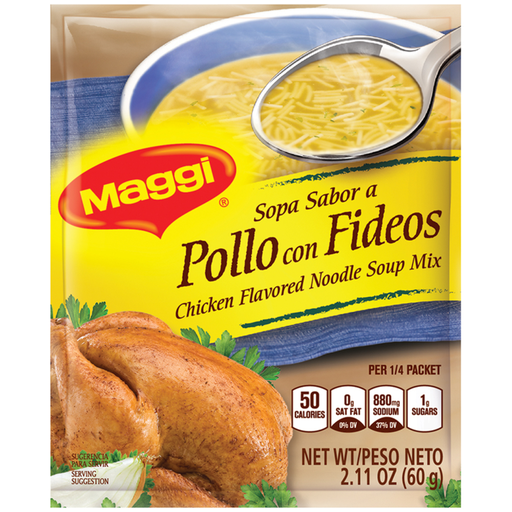 Maggi Chicken Flavor Noodle Soup Mix 2.11 Oz. Packet