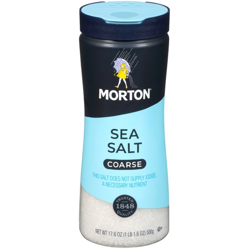 Morton Mediterranean Coarse Sea Salt 17.6 Oz. Shaker