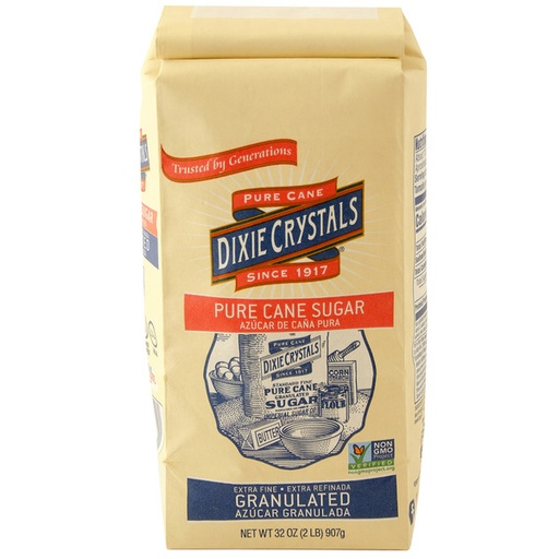 Dixie Crystals Imperial Sugar Cane Sugar, Pure, Granulated 32 Oz