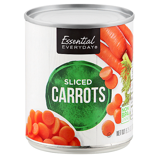 Essential Everyday Carrots, Sliced 8.25 Oz