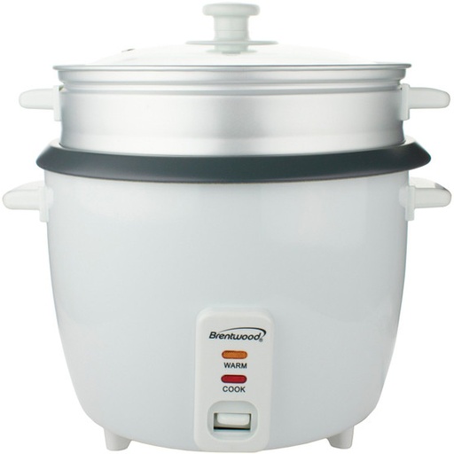 Brentwood Rice Cooker With Steamer (10 Cups, 700 Watts) (BTWTS380S)
