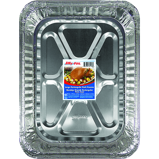 Jiffy-Foil Pan, Rectangular Rack Roaster, Large