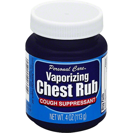 Personal Care Vaporizing Chest Rub Cough Suppressant