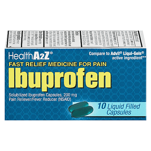 HealthA2Z Liquid Filled Capsules Ibuprofen