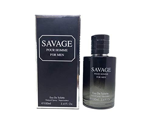 SAVAGE Sauvage Cologne Pour Homme By Dolcy Fragrances Eau De Toilette Spray 3.4oz 100ml - Cologne For Men