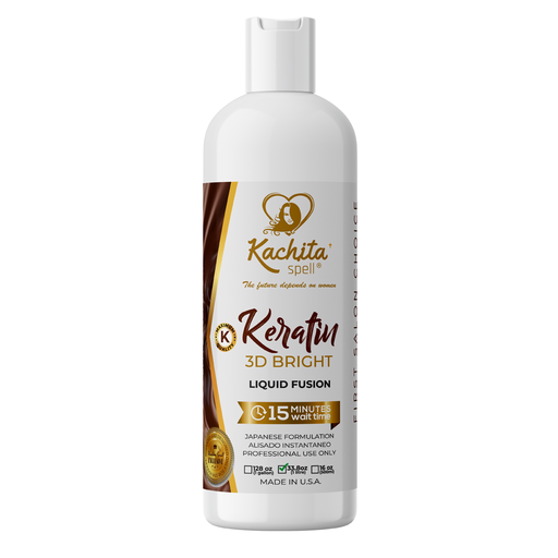 Kachita Spell Brazilian Keratin Treatment Hair Straighteners IMPROVED FORMULA 3D Hight Bright 1L Made in USA