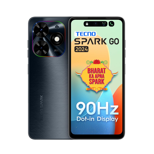 Tecno Spark Go 2024 (Gravity Black,6GB* RAM, 64GB ROM)