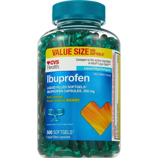 CVS Health Ibuprofen 200 MG (NSAID) Liquid Filled Softgels