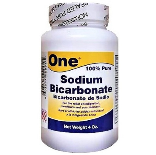 ONE Sodium Bicarbonate - Bicarbonato De Sodio 100% Pure 4 Oz