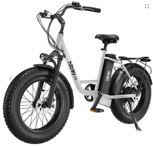 Bicicleta Eléctrica Blanca Hiboy EX6 Step-thru Fat Tire