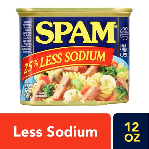 SPAM Less Sodium Lunch Meat - 12oz