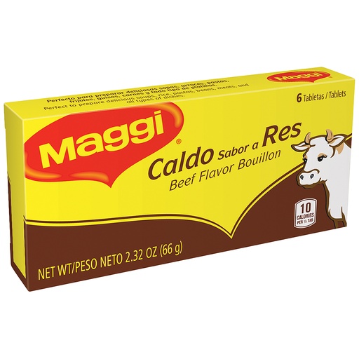 Maggi Beef Flavored Bouillon Tablets  2.32 Oz  6 Tablets