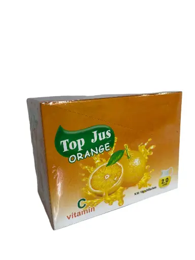 TOP JUS Naranja 10g x 24 Paquetes 2 litros paquetes