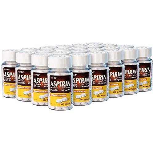 HealthA2Z Aspirin 325mg | 100 Tablets | Uncoated | Value Package