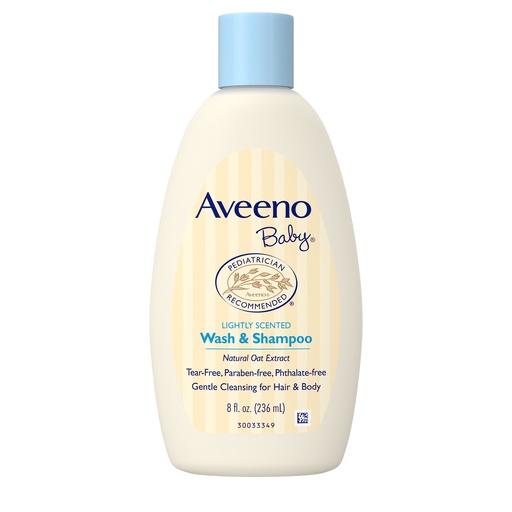 Aveeno Baby Wash & Shampoo Lightly Scented 8 Fl Oz