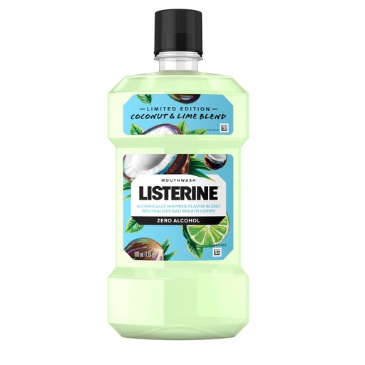 Listerine Zero Alcohol Mouthwash  Limited Edition Coconut Lime  500 ML