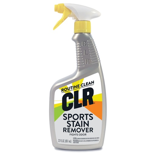 CLR Sports Stain Remover  Gentle Laundry Spray for Stains  Odors  and Spots  22 Fl Oz