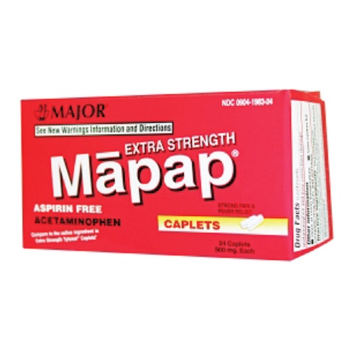 ACETAMINOPHEN 500MG CPLT 24 cap